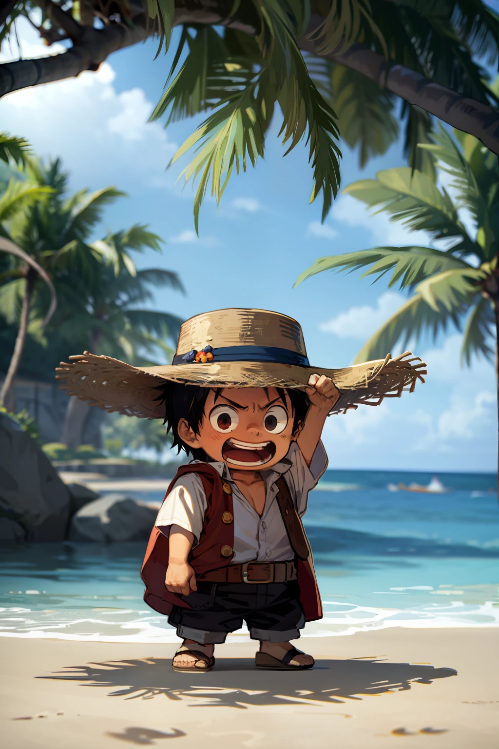 Luffy,píxel_arte