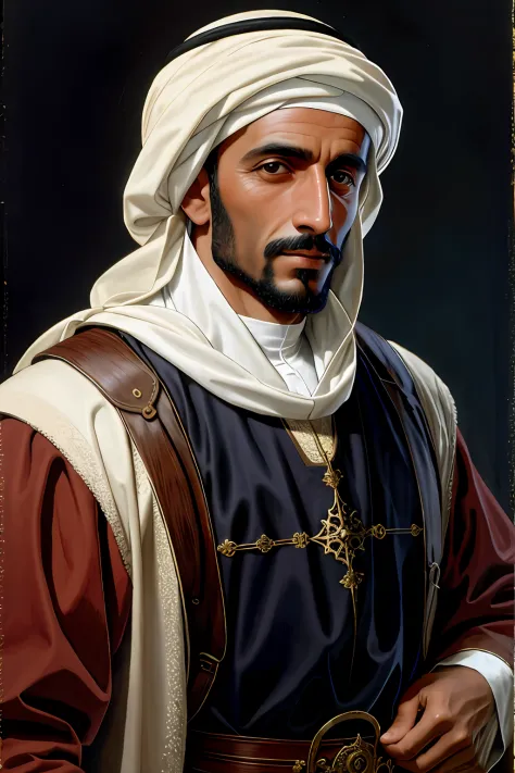 portrait of a medieval nobleman, arab