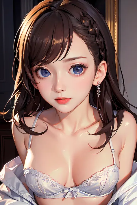 (Ultra Realistic), (High Resolution), (8K), (Very Detailed), (Beautiful and Detailed Eyes), (Best Quality), (Ultra Detailed), (Masterpiece), (Wallpaper), (Detailed Face), Solo, Woman, Lookout, Detailed, Face, Dark, Deep Shadow, Low Key, Smile, Bust, Transp...