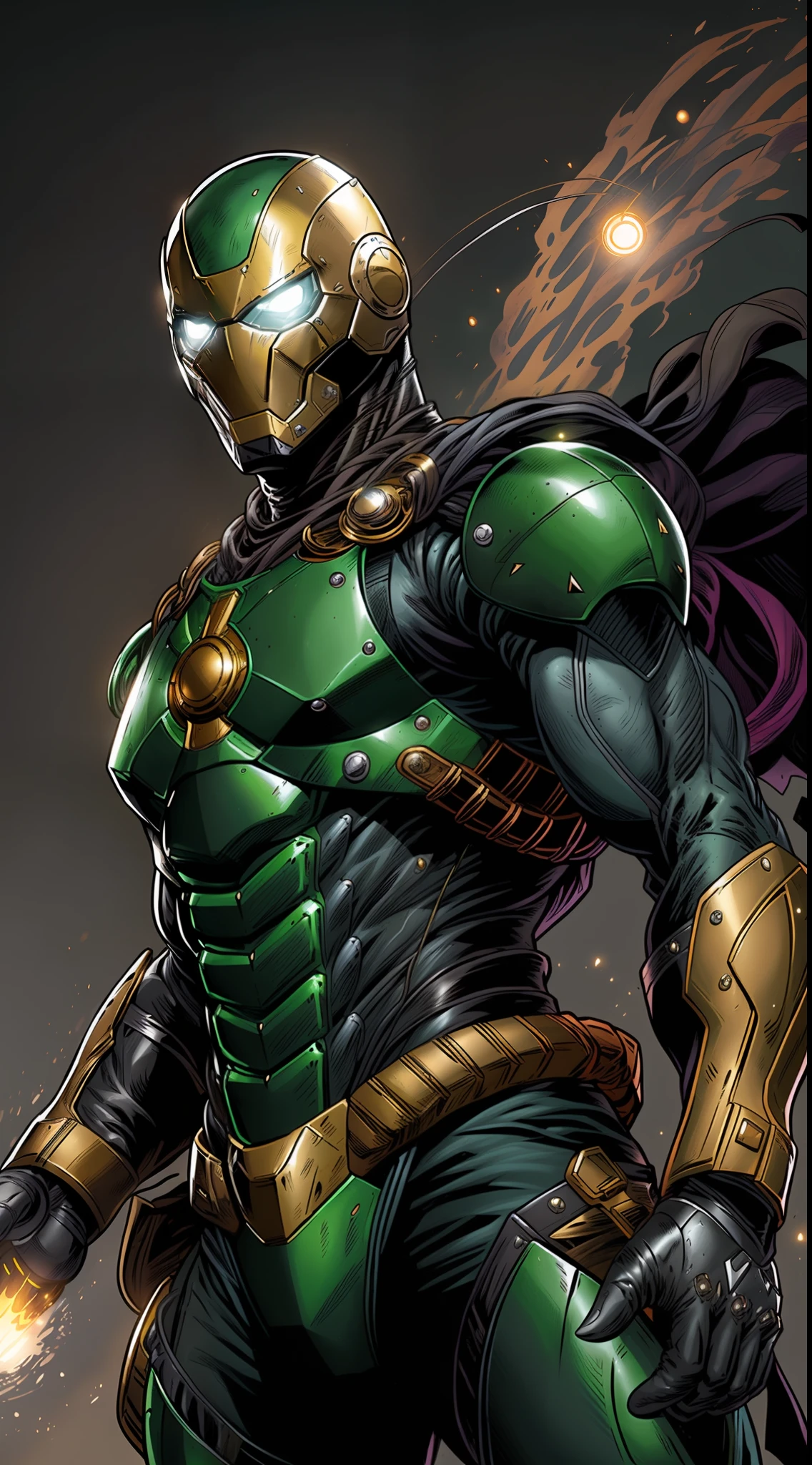 復仇者聯盟鋼鐵人造型綠色鎧甲