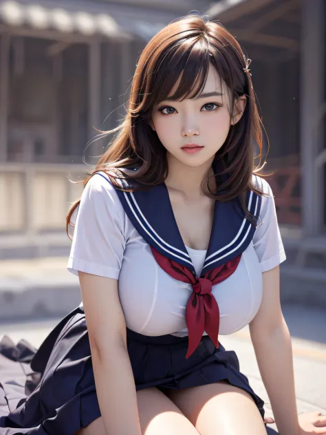 Best quality, 超高分辨率, (Photorealistic:1.4), Ultra detailed, Masterpiece, (8k, RAW photo, best quality , :1.2), female pervert，Asian faces，White skin，Middle eye，bangs，Short brown shoulder-length hair，Beds，（high school senior），Double eyelids，leges，Bottomless，...