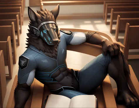 Male protogen muscles male muscles suit and tie sexy sexy maculino hairy hairy protogen sexy muscle sitting in the pew of the Ad...