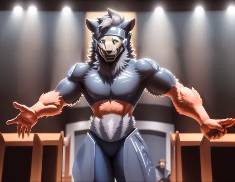 Male protogen male muscle sexy hairy muscle sexy muscle sexy muscle extremely hairy anatomically perfect sexy protogen smiling p...