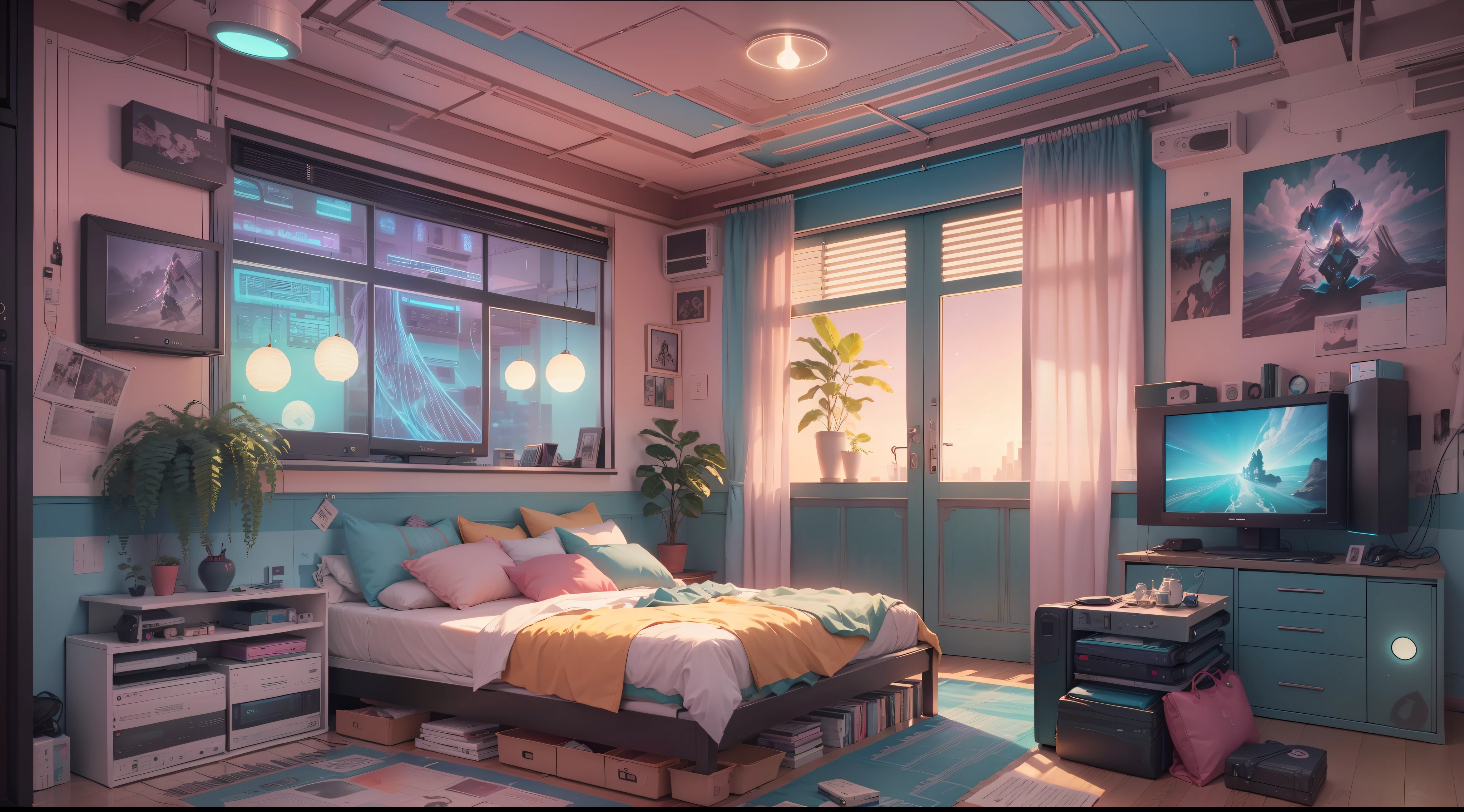 Anime store backgrounds bedroom