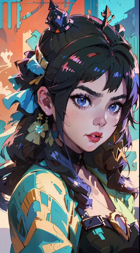 a closeup of a woman wearing a crown on her head, art not guweiz style, arte digital ilya kuvshinov, ilya kuvshinov. 4 mil, rost...