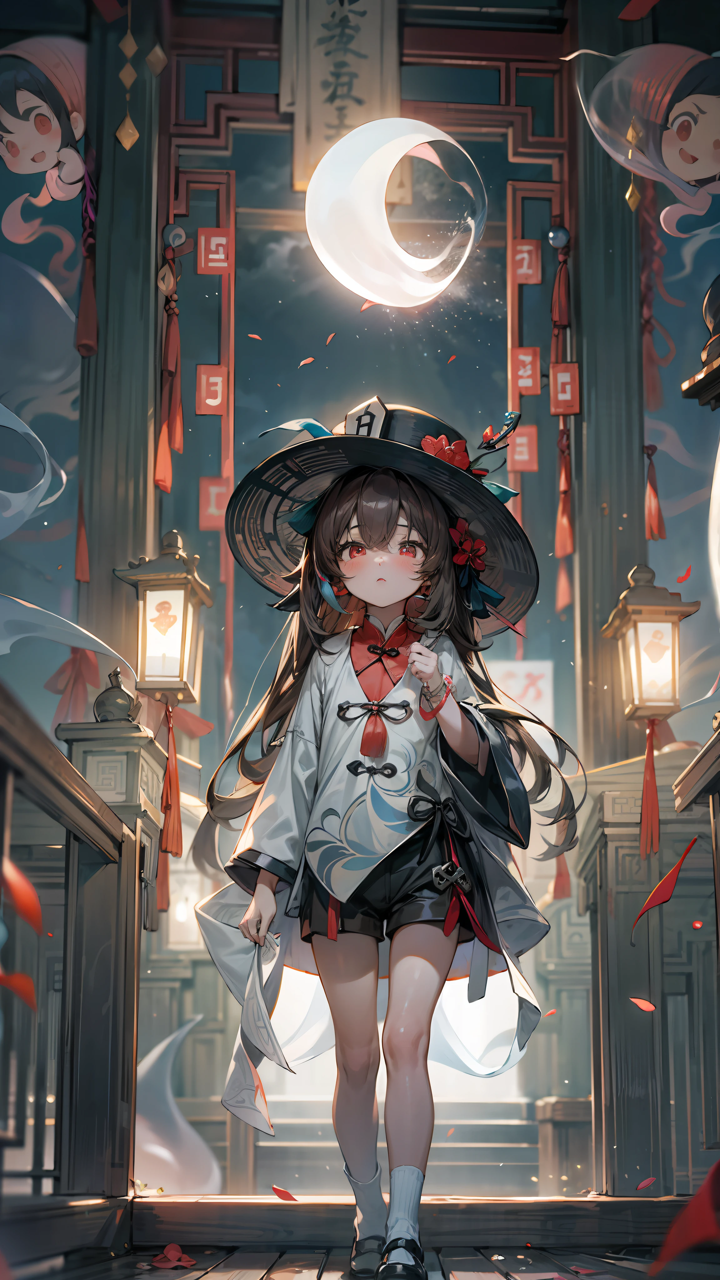 Anime girl in a witch costume standing in front of a building - SeaArt AI