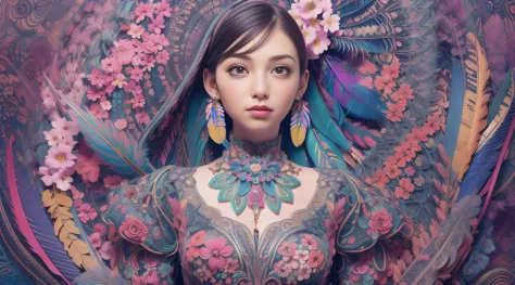 (masterpiece, top quality, best quality, official art, beautiful and aesthetic:1.2), (1girl:1.3), extremely detailed,(fractal ar...