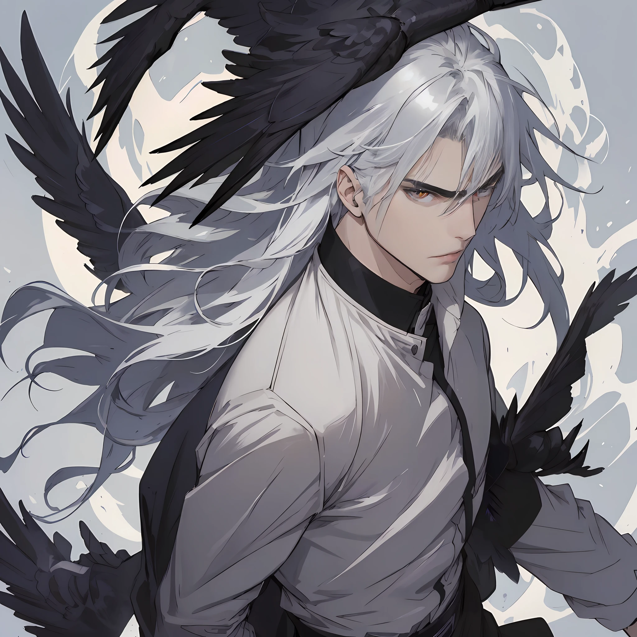 Black crow feathers