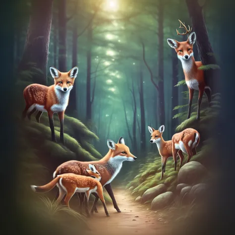 In a forest long ago、Small animals lived peacefully。Have the kindest heart in the forest、With the little fox Kiiro、Yukiko the br...