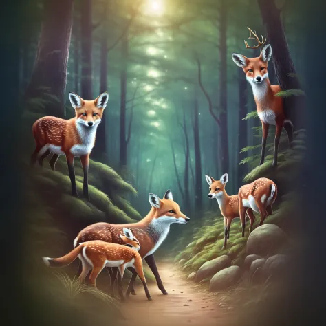 in a forest long ago、small animals lived peacefully。have the kindest heart in the forest、with the little fox kiiro、yukiko the br...