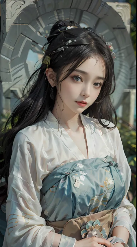 a 20-year-old woman, a chinese fairy tale fairy, gloom face, beautiful chinese fairy tale face, beautiful face without flaws, sl...