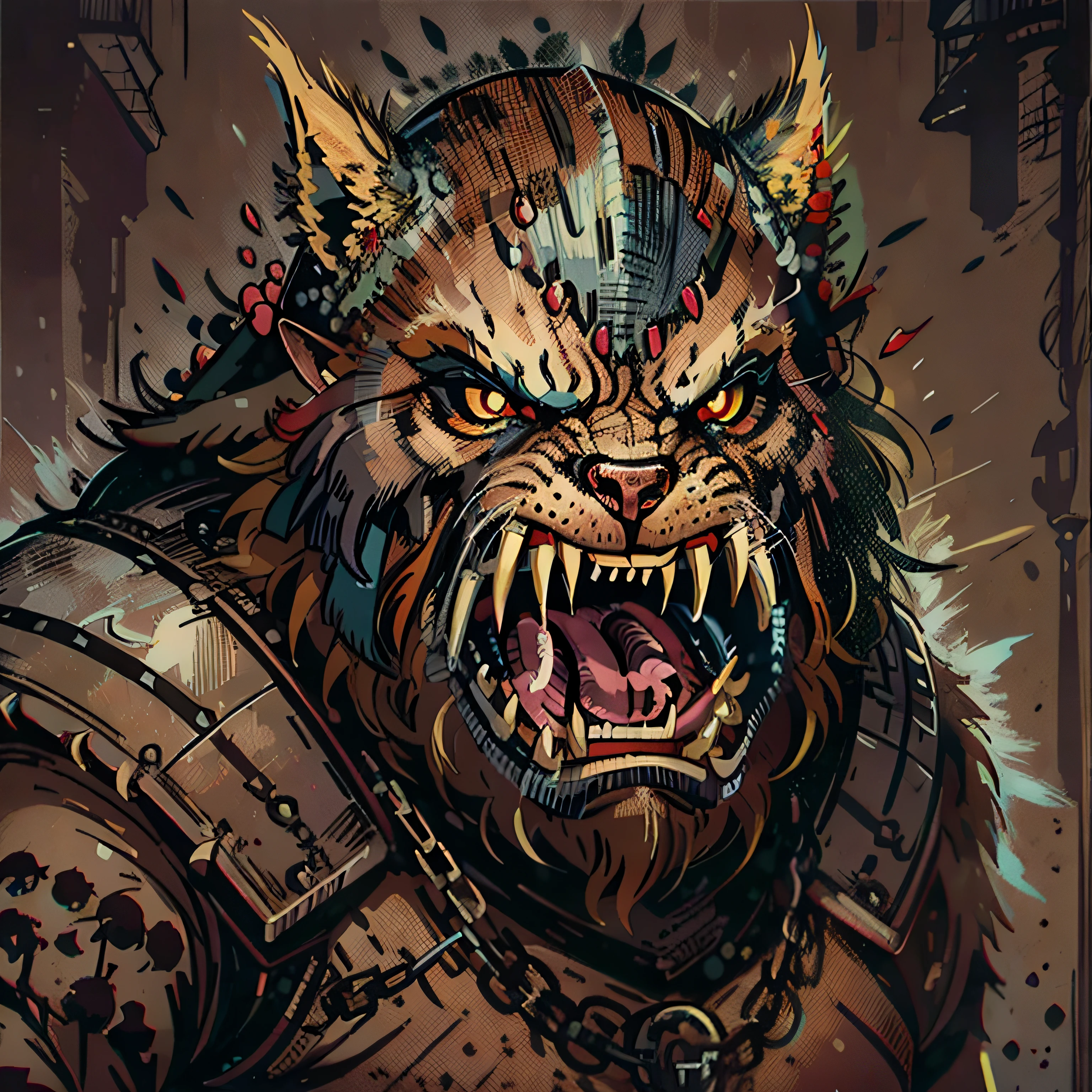 bugbear, humanoid, angry dog face, scary, brute, medieval monster