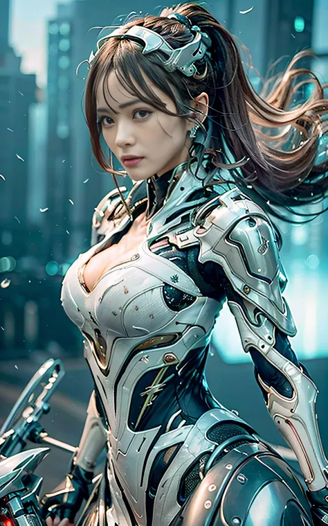 ​masterpiece, top-quality, hightquality, (the future:1.1), (madder cyberpunk suit), movie lights, (exquisite future), beautiful ...