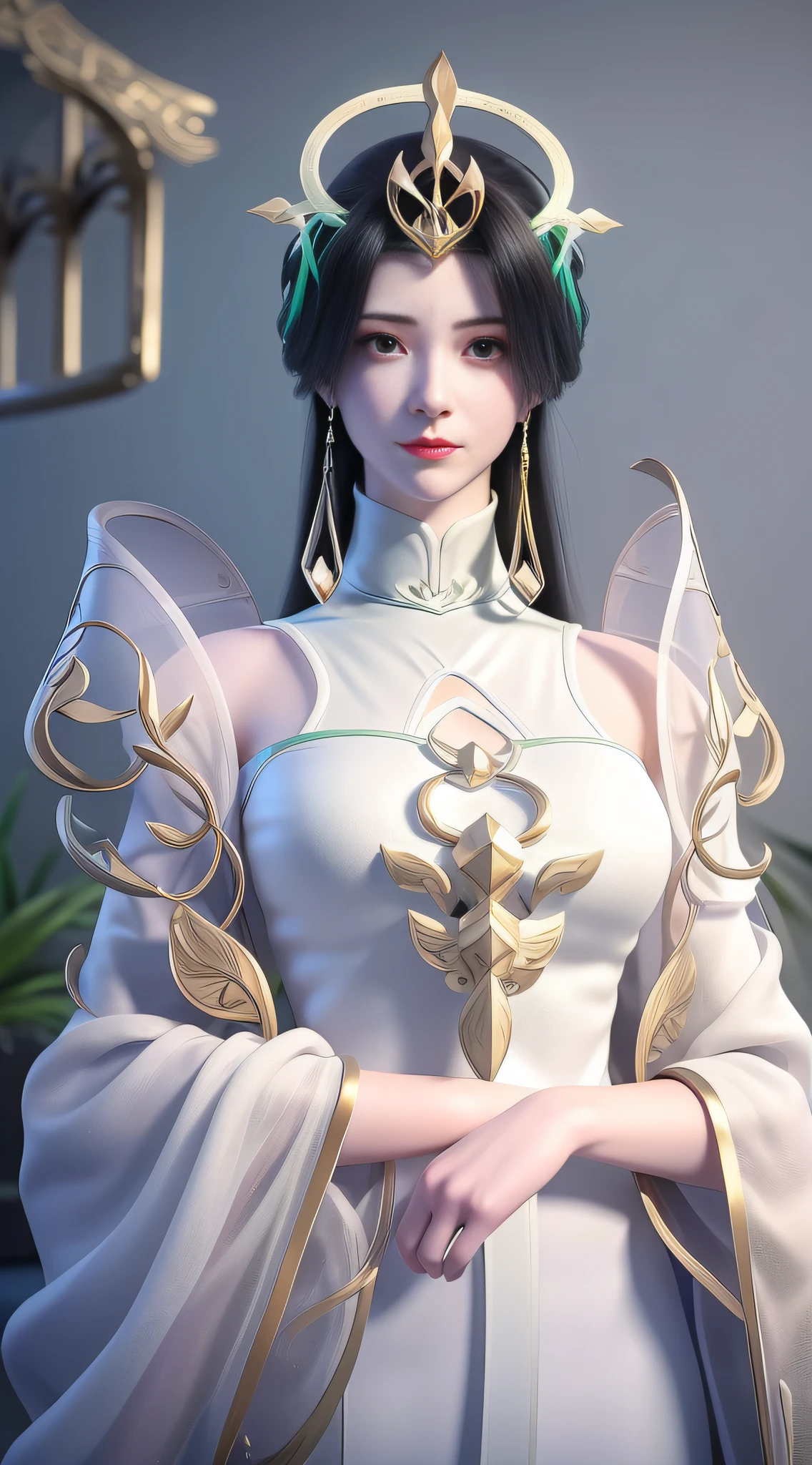 anime - image de style d&#39;une femme vêtue d&#39;une robe blanche et violette, Fantaisie de détail 4 k, art du personnage de rendu 3D 8 k, anime très détaillé, art cg anime lisse, tendance sur cgstation, Art détaillé 8k de haute qualité, Déesse. détail extrêmement élevé, personnage fantastique hyperdétaillé, personnage très détaillé, 2. Oeuvre fantastique d&#39;anime CGI 5 D