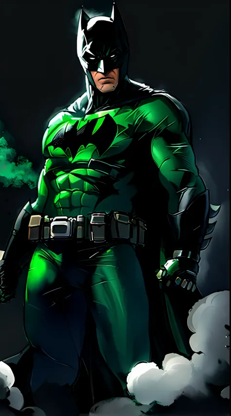 Batman in Half Kryptonite Smoke