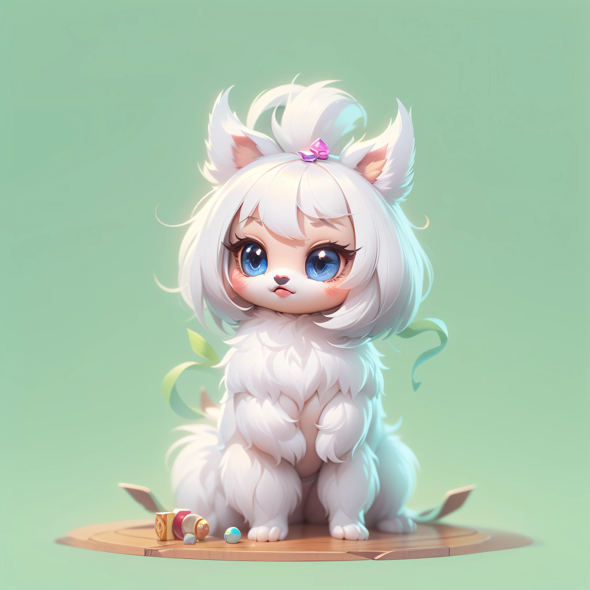 Masterpiece,High Quality,High resolution,The highest resolution,White background,solid color background,transparent background,no background,remove background,Complicated details,Highest quality,game icon,game icon institute,cartoon_style,full body,Cute Fluffy Barbie Monster,all separated