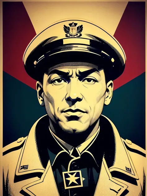 A highly detailed propaganda poster, watch anime, pop art, typography ...