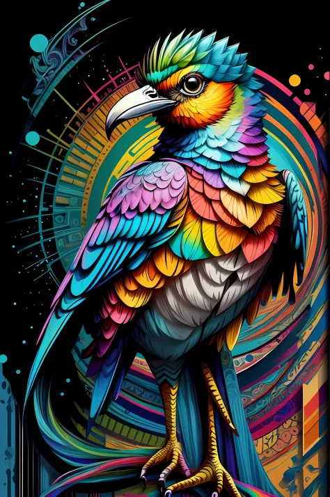 (Cortiçol Yellow-bellied bird)),  Eduardo Kobra acolchoamento ,multidimensional geometric wall PORTRAIT, arte, Chibi,
Yang016K, ...