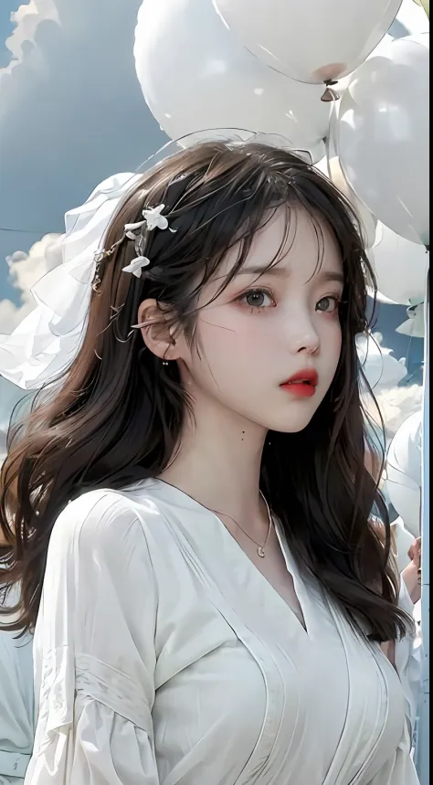 ((bust photo)),((beautiful detailed face))),((hair straight)),((big wind)),((gradient color eyes)),((white cloud background)),,(...