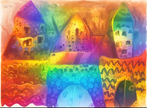 RainbowPencilRockAI castle