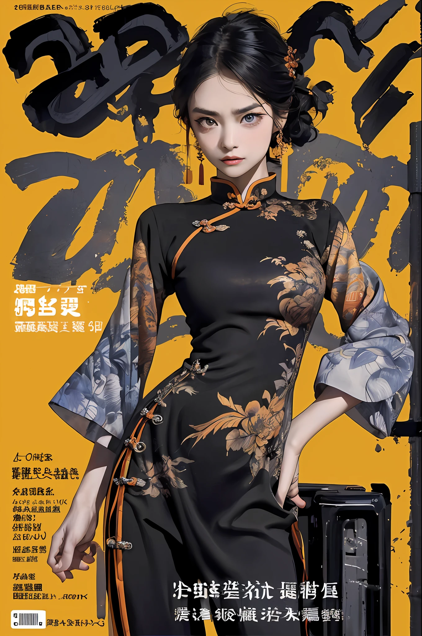 ((((劇的))), (((ざらつき))), (((激しい))) The movie poster features a young 女性 as the central character。彼女はポスターの中央に自信を持って立っている，中国の戦士の服を着る，彼女は決意の表情を浮かべて。背景は暗くてざらざらしている，危険感と強い感情がある。The 文章 is bold and eye-catching，キャッチーなスローガンで，全体的なドラマと興奮を高める，Dotted with bright colorake the poster それでおしまいmic and visually striking，tachi-e (雑誌:1.3), (カバースタイル:1.3), ファッショナブル, 女性, 活気のある, 衣装, ポーズをとる, フロント,豊かな色彩，それでおしまい，背景，中国の要素，自信のある，表現する，ホルター，声明，添付ファイル，雄大な，コイル，その周り，陰部に触れる，シーン，文章，表紙，大胆さ，注目を集める，