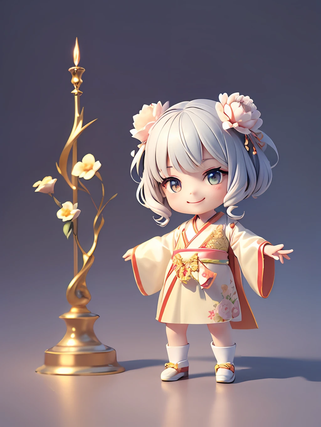 Cute little boy，Winter，narcissus，cinematic angle,( cute female ,anatomically correct,full body,Masterpiece camellia,Masterpiece Hanfu,smile),(illustration,paper art,a 3D render),(extremely colorful, Best quality, Detailed details, Masterpiece, offcial art, movie light effect, 4K, Chiaroscuro)