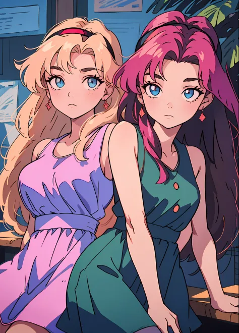 90's anime style，tmasterpiece，best qualityer，highest  quality，realisticlying，perfectanatomy，perfectface，Perfect eyes，Videldbspin...
