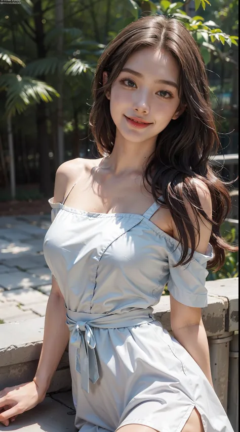 1girl, offshoulder, smile, cute, waist up
best quality, masterpiece, (photorealistic:1.4)