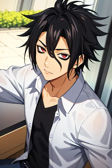 masterpiece, best quality, high quality, 1boy, solo, male focus, looking at viewer, upper body, kurokiba_ryou
