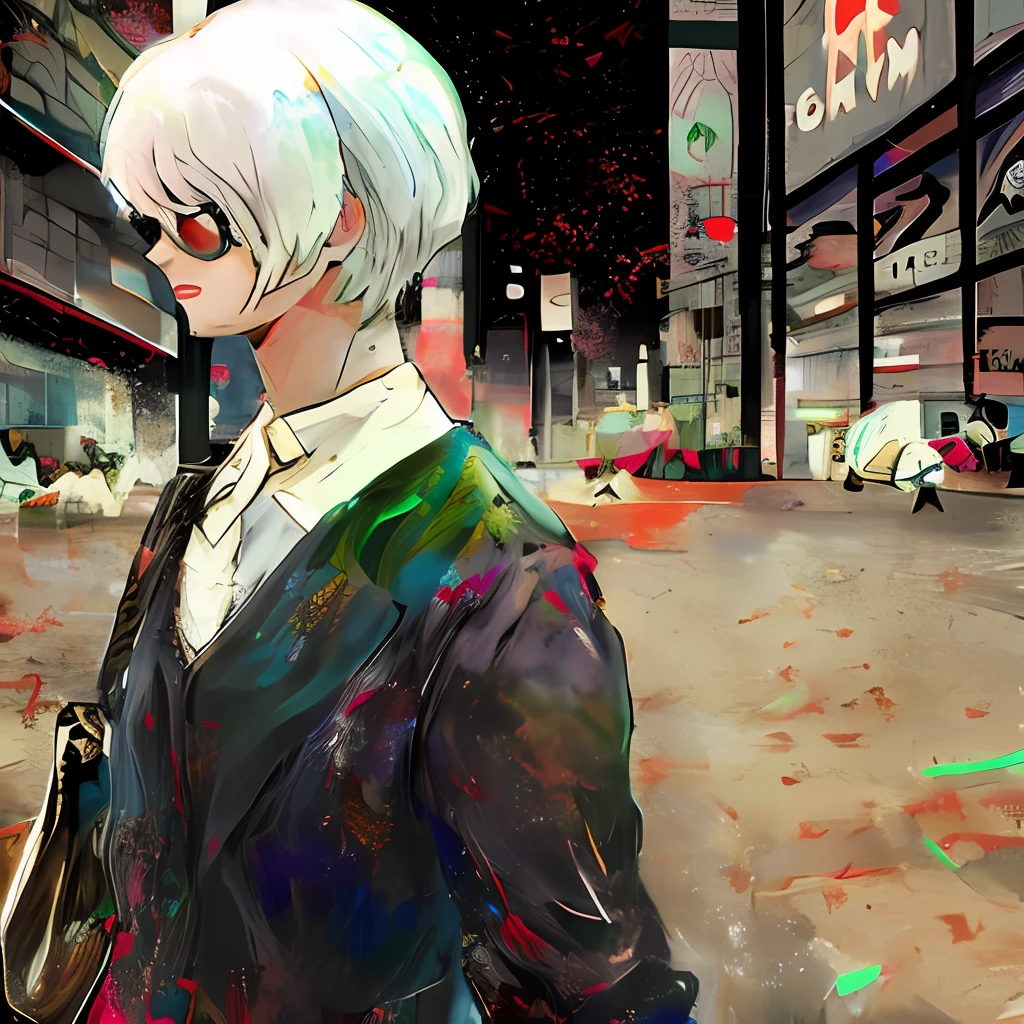 Itadori with tokyo ghoul art