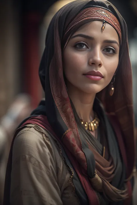 A beautiful woman,orientalisch wirkende frau,orientalisch gekleidet ...