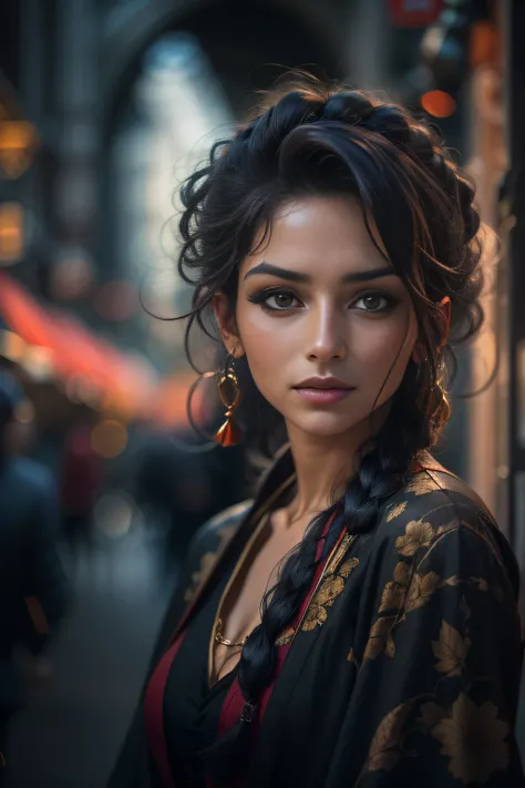 A beautiful woman,orientalisch wirkende frau,orientalisch gekleidet ...