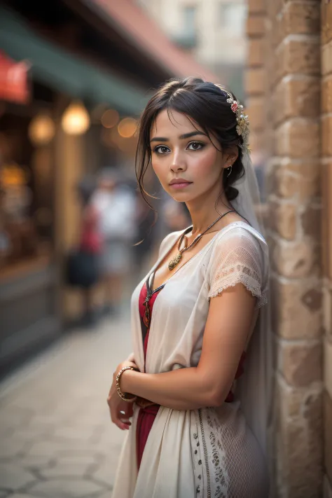 A beautiful woman,orientalisch wirkende frau,orientalisch gekleidet ...