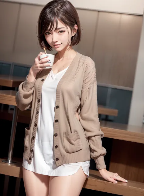 (realistic:1.4), best quality, ultra high res, 
4k, instagram,
higly detailed, 
1girl , 
(cardigan:1.2),long sleeve, plated skir...