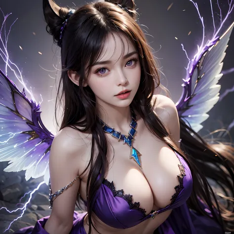 Beautiful devil girl and Anubis the god of death，（best qualtiy，8K，tmasterpiece:1.3），Goose egg face，largeeyes，long eyelasher，With bangs，Cool handsome，Domineering，Exquisite（live-action realistic style），Star-like eyes，Ultimate face，Photorealistic light and sh...