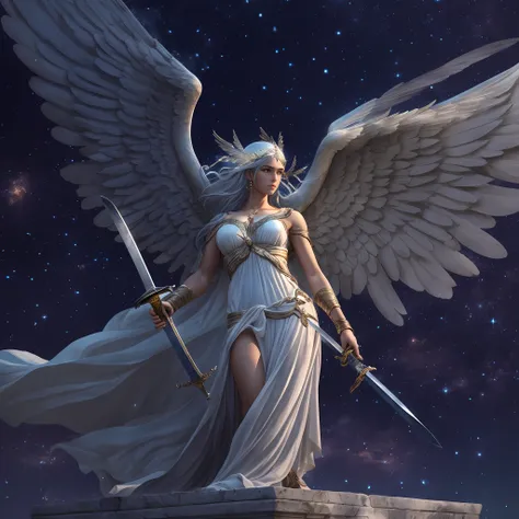 winged greek goddess of wrath - SeaArt AI