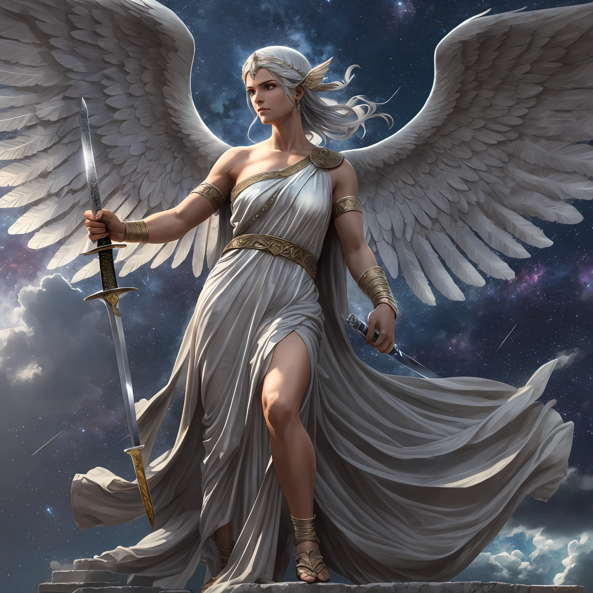 winged greek goddess of wrath - SeaArt AI