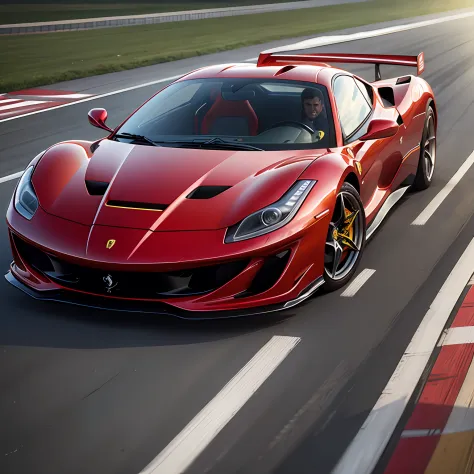 A Ferrari sports car --auto