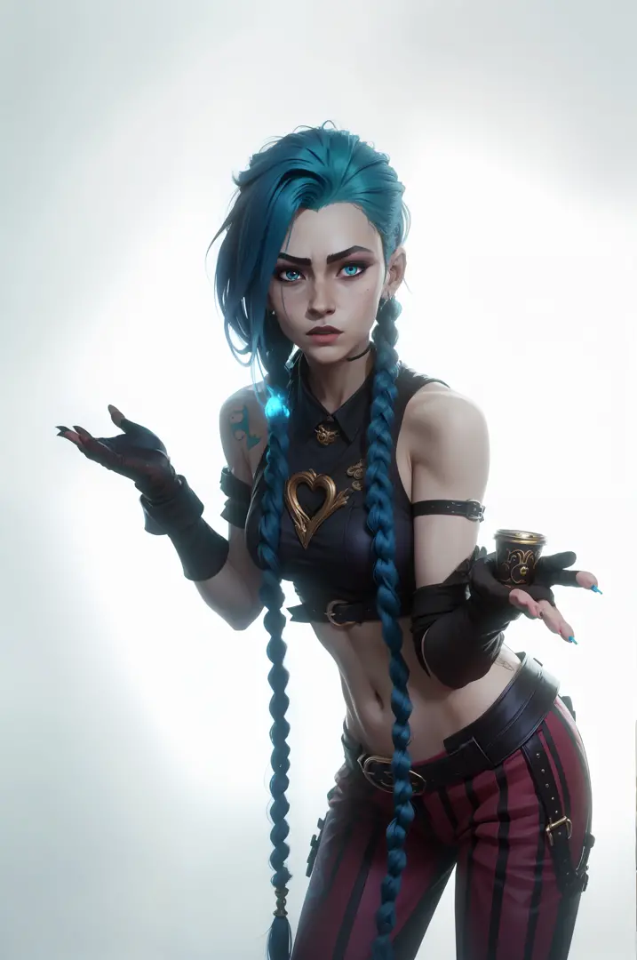 Garota de cabelo azul, Jinx, Arcane. Jinx