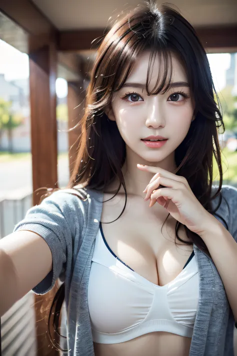clothed、(photo real:1.4)、(Hyperrealistic:1.4)、(Realstic:1.3)、
(Smoother lighting:1.05)、(Improved lighting quality in movies:0.9)、32 k、
1GIRL、20 years old girl、Realistic Lighting、Backlit、Facial light、Ray Trace、(Brightening light:1.2)、(Increase quality:1.4)、...