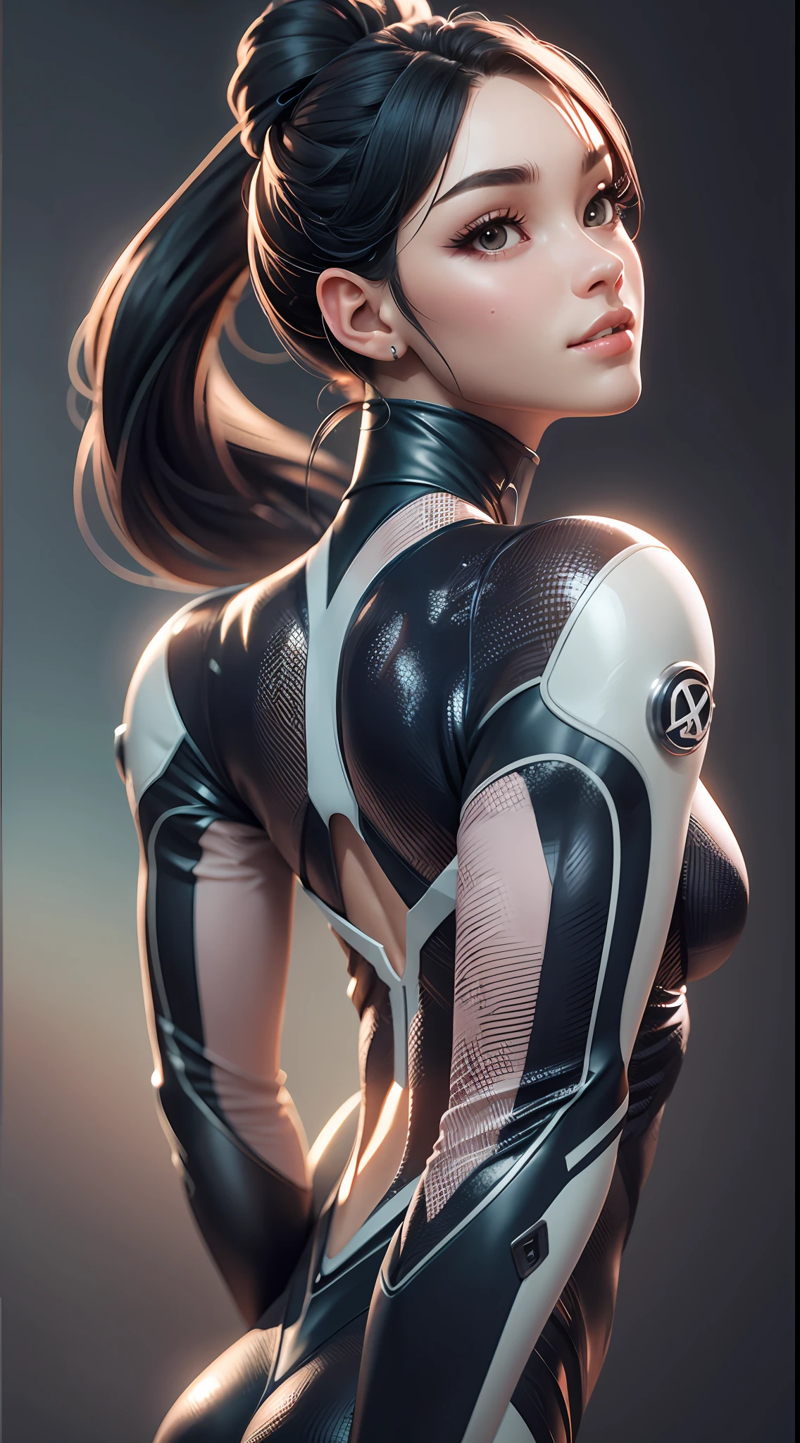 Sexy female diver, Pretty face, Beautiful face, full body, muscle body, High detail, back lit lighting, Ray tracing, Depth of field, Close-up, Bokeh, kanon, hyper HD, High details, Anatomically correct, Super detail, 8K, Best quality