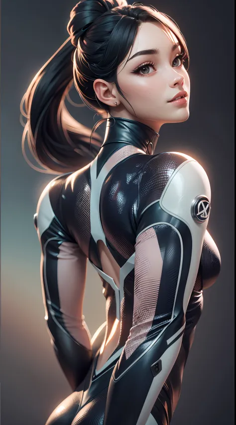 Sexy female diver, Pretty face, Beautiful face, full body, muscle body, High detail, back lit lighting, Ray tracing, Depth of fi...