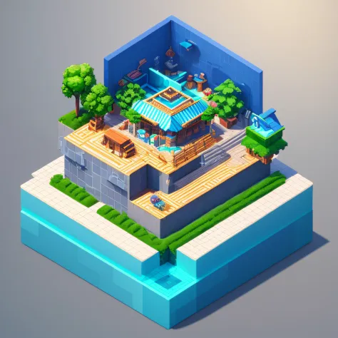 "(Isometric 3D)+(masterpiece)+(Extremely detailed CG unity 8k wallpaper)+(Best quality)+(Best illustration)+(Best shadow)+(Cute)+(Coffee shop)+(Octane render)+(Ray tracing)+(Ultra detailed)" --auto