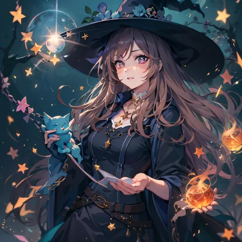 1girl, magical, witch