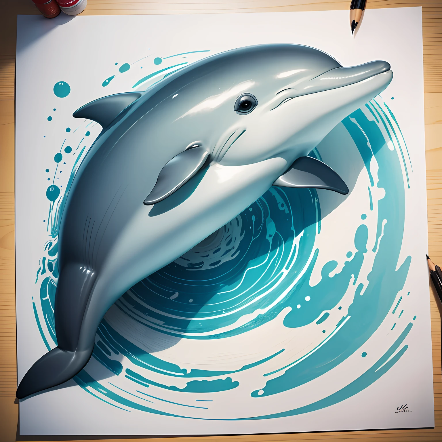 How to Draw a dolphin – Emily Drawing