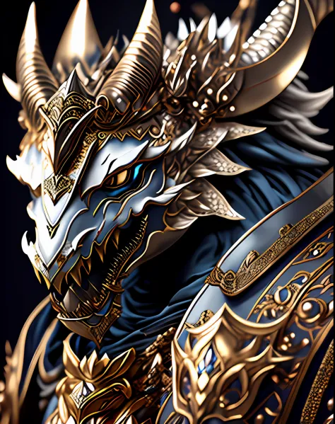 Real dragons,Dragon Knight, finely detailed armor, intricatedesign, Silver, Silk, Cinematic lighting, 4K