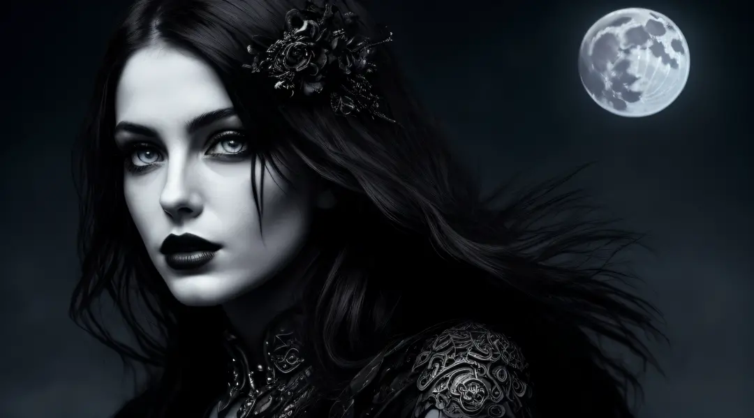 ornate, intricate details, beautiful dark angel, beautiful face, gothic style, hyper-realistic fantasy art, digital illustration...