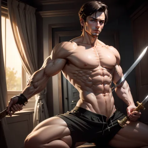 musculature，Libido boy，sword