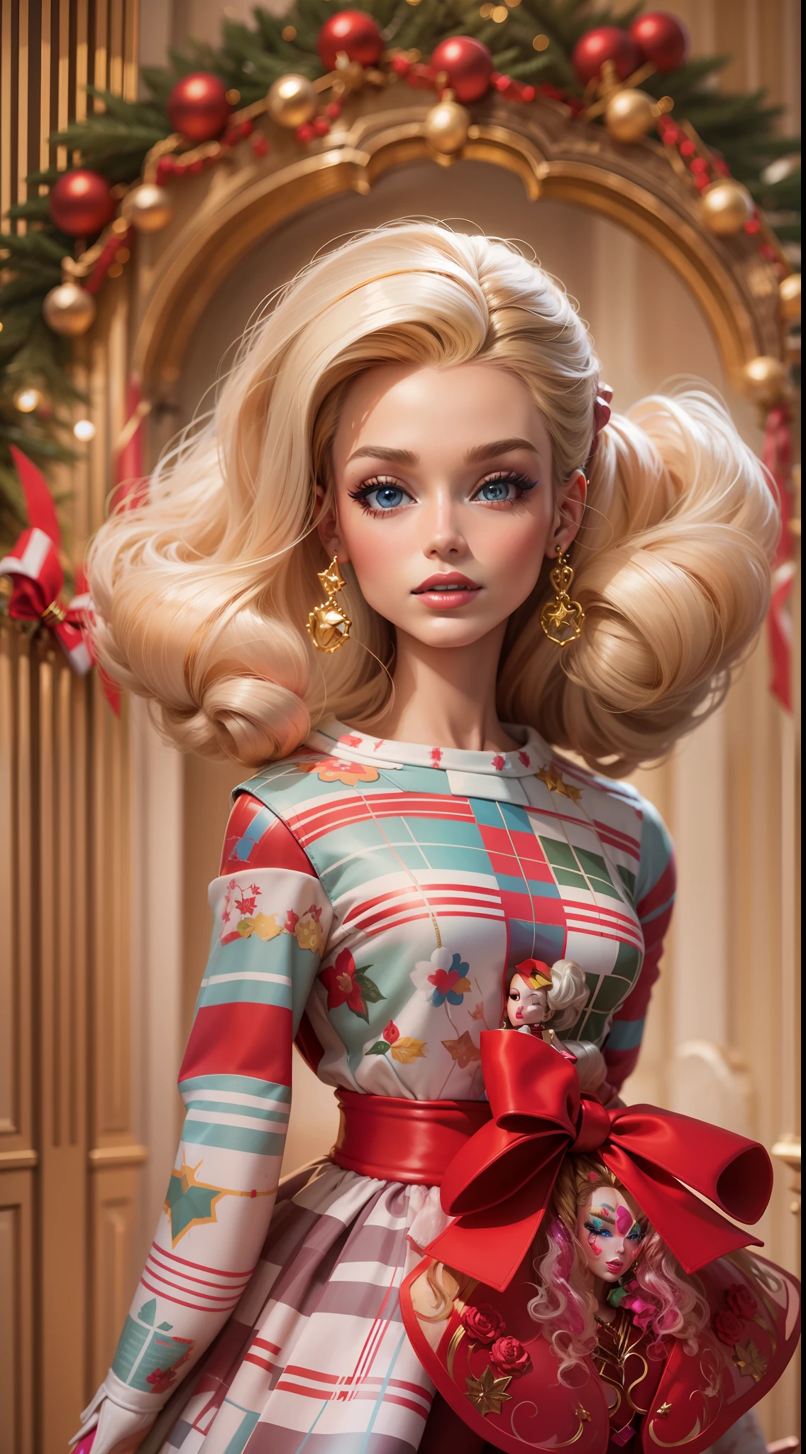 masterpiece featuring the iconic Carol Spencer holiday Barbie