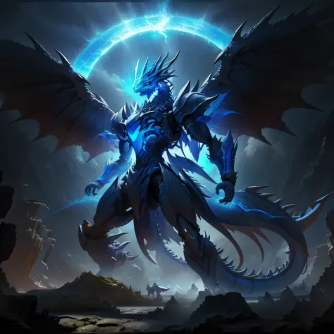 The epic blue dragon is a breathtaking creature, whose majesty and splendour transcend the boundaries of the imagination. Your m...